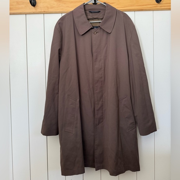 London Fog Brown Trench Coat - Picture 1 of 11